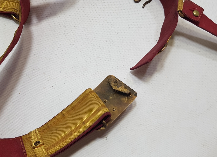 OSMANLI SON DÖNEM ÇOK NADİR SIRMALI SUBAY KEMERİ