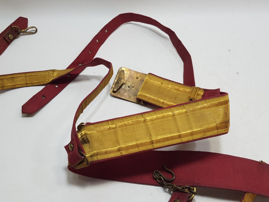 OSMANLI SON DÖNEM ÇOK NADİR SIRMALI SUBAY KEMERİ