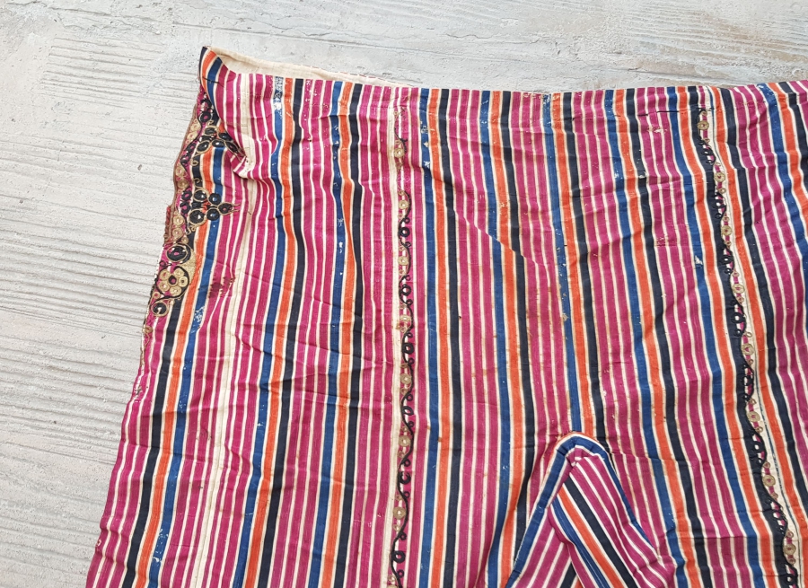 İPEK VE GÜMÜŞ İBRİŞİM İŞÇİLİKLİ OSMANLI DÖNEMİ GELİN ŞALVARI