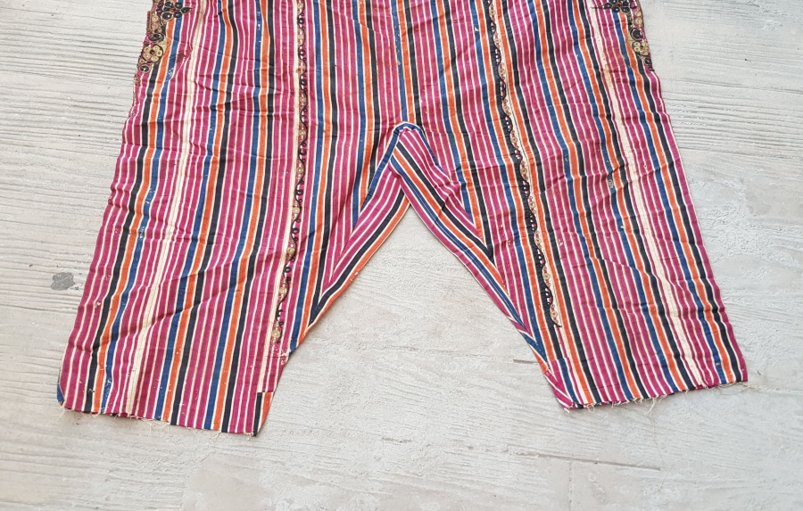 İPEK VE GÜMÜŞ İBRİŞİM İŞÇİLİKLİ OSMANLI DÖNEMİ GELİN ŞALVARI