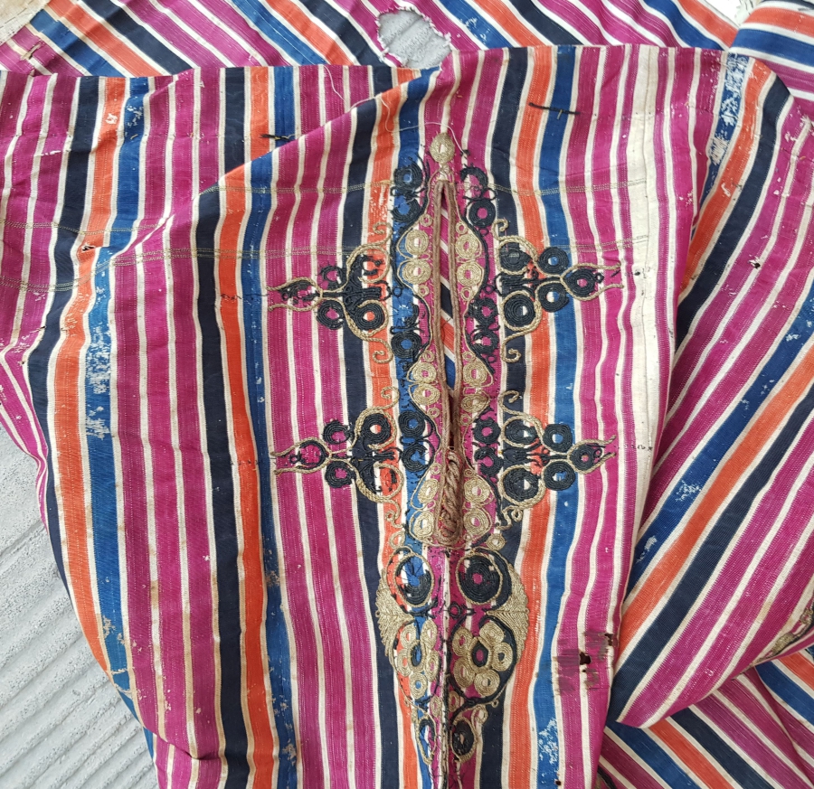 İPEK VE GÜMÜŞ İBRİŞİM İŞÇİLİKLİ OSMANLI DÖNEMİ GELİN ŞALVARI