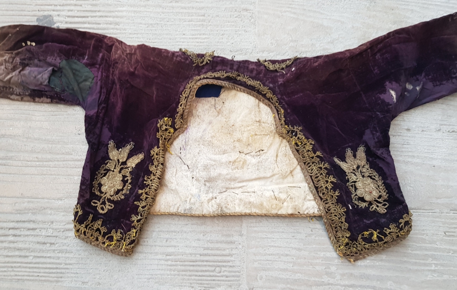 GÜMÜŞ SIRMA İŞÇİLİKLİ OSMANLI DÖNEMİ GELİN CEPKENİ