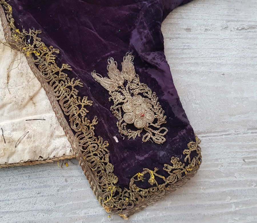 GÜMÜŞ SIRMA İŞÇİLİKLİ OSMANLI DÖNEMİ GELİN CEPKENİ