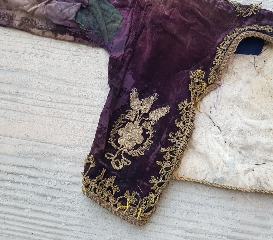 GÜMÜŞ SIRMA İŞÇİLİKLİ OSMANLI DÖNEMİ GELİN CEPKENİ