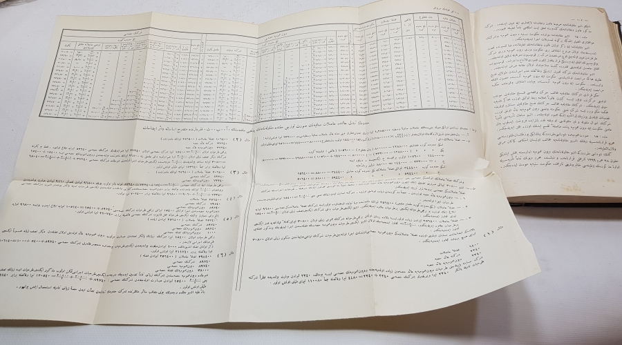 ORİJİNAL SARAY İŞİ TUĞRALI DERİ CİLDİNDE OSMANLI DÖNEMİ BÜYÜK BOY DÜSTUR - OSMANLI KANUNLARI KİTABI