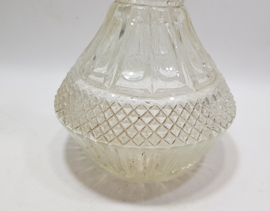 KRİSTAL KESME İŞÇİLİKLİ ANTİKA CAM VAZO