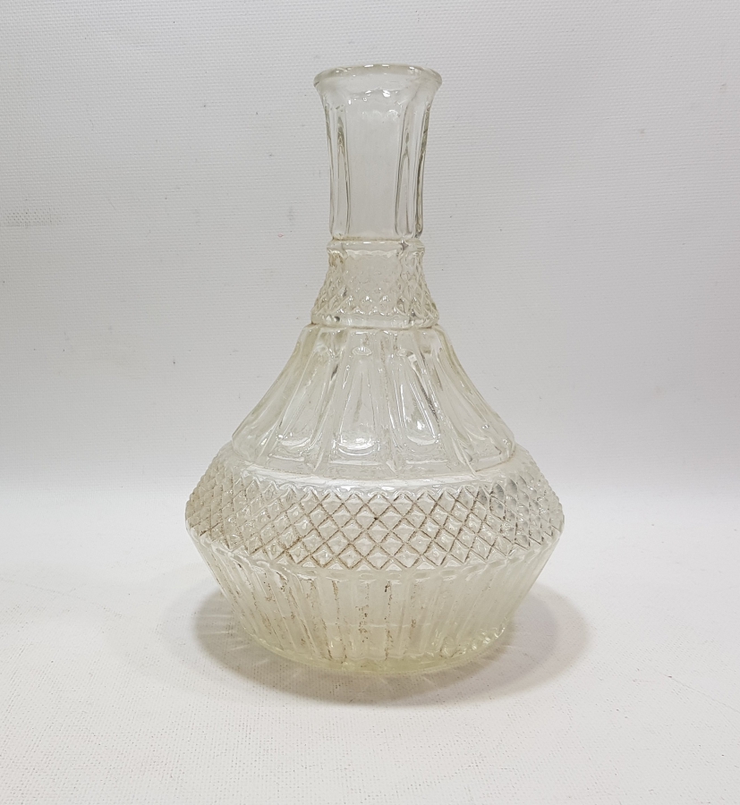 KRİSTAL KESME İŞÇİLİKLİ ANTİKA CAM VAZO