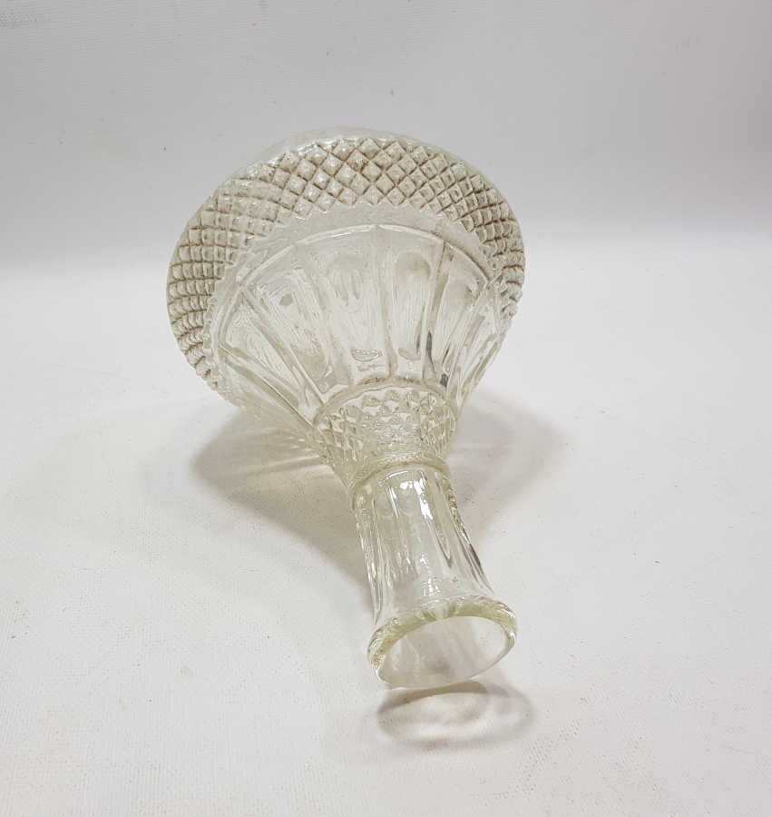 KRİSTAL KESME İŞÇİLİKLİ ANTİKA CAM VAZO