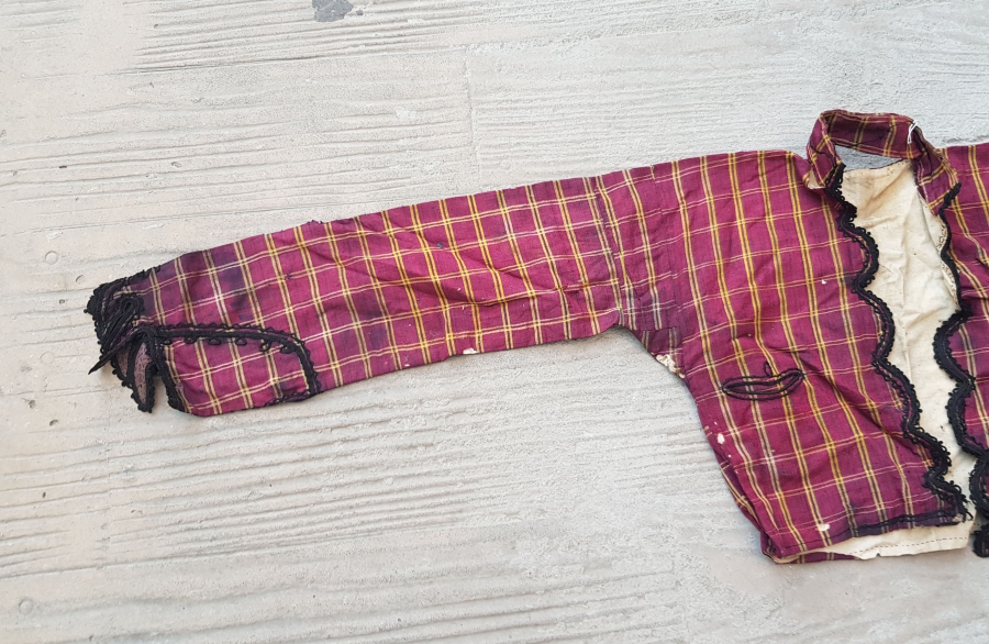 OSMANLI DÖNEMİ EL DOKUMA İPEK İBRİŞİM İŞLEMELİ ŞALVAR ÜSTÜ - CEPKEN