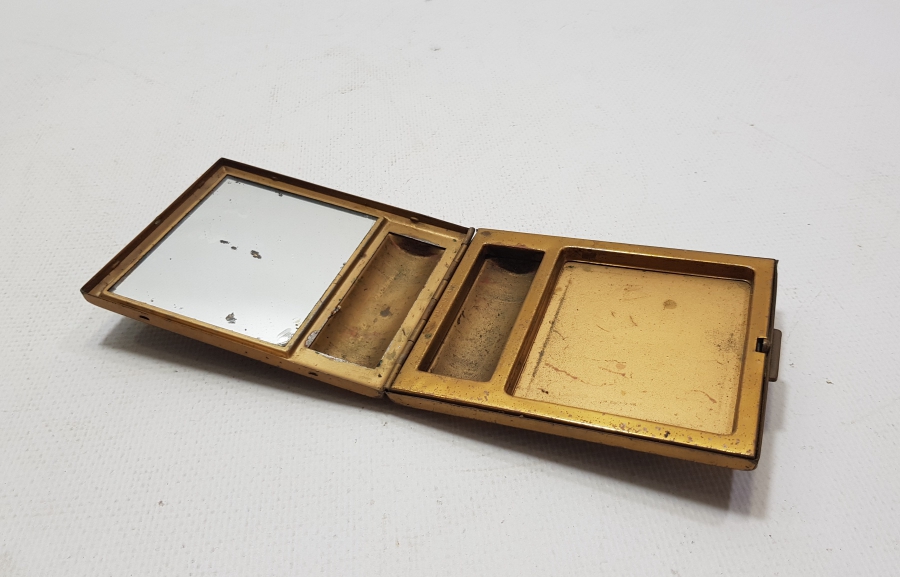 EYFEL KULESİ GÖRSELLİ BAĞA APLİKLİ ANTİKA FRANSIZ PUDRİYER