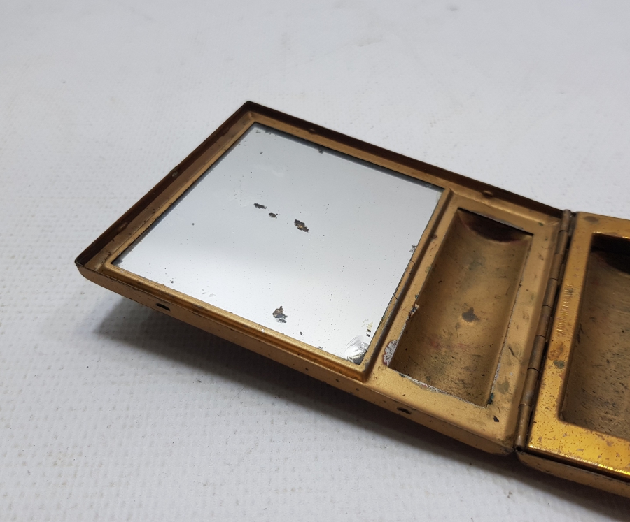 EYFEL KULESİ GÖRSELLİ BAĞA APLİKLİ ANTİKA FRANSIZ PUDRİYER