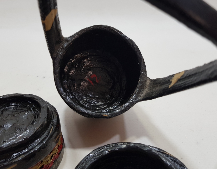 SEFERTASI FORMUNDA YAPILMIŞ OSMANLI DÖNEMİ NADİR PAPİER MACHE HURMALIK