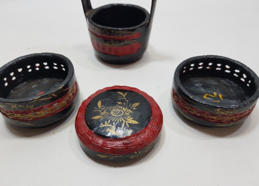 SEFERTASI FORMUNDA YAPILMIŞ OSMANLI DÖNEMİ NADİR PAPİER MACHE HURMALIK