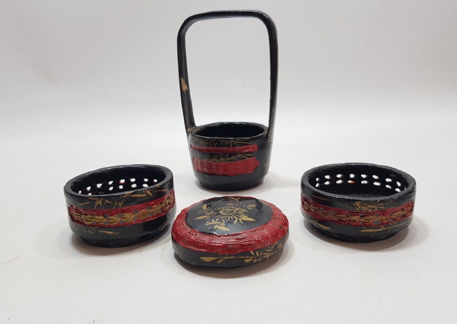 SEFERTASI FORMUNDA YAPILMIŞ OSMANLI DÖNEMİ NADİR PAPİER MACHE HURMALIK