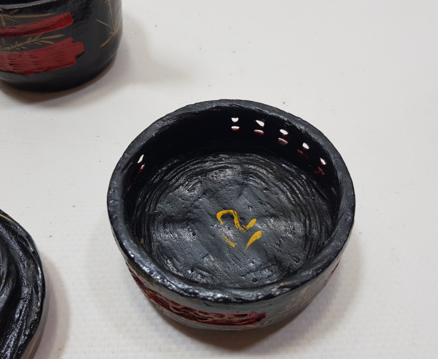 SEFERTASI FORMUNDA YAPILMIŞ OSMANLI DÖNEMİ NADİR PAPİER MACHE HURMALIK