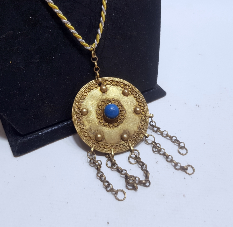 ÜZERİ TURKUAZ TAŞLI OSMANLI DÖNEMİ ALIN ORTALIĞI - ZÜLÜFLÜK