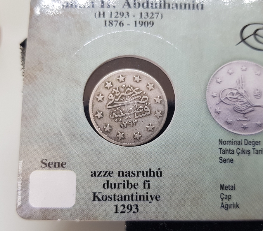 ABDÜLHAMİT HAN DÖNEMİ KOLEKSİYONLUK GÜMÜŞ 2 KURUŞ