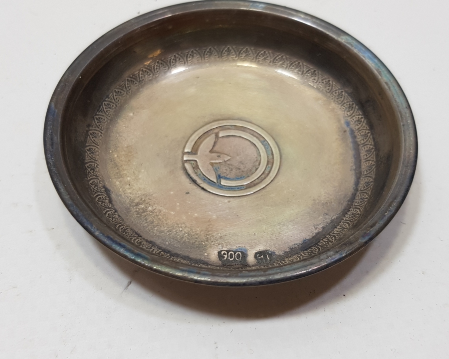 ANTİKA GÜMÜŞ KINA TASI