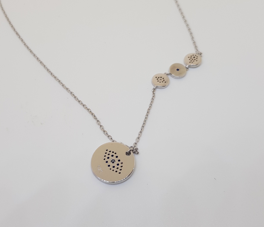 MARGAZİT TAŞLARLA SÜSLÜ NAZAR KOLYESİ