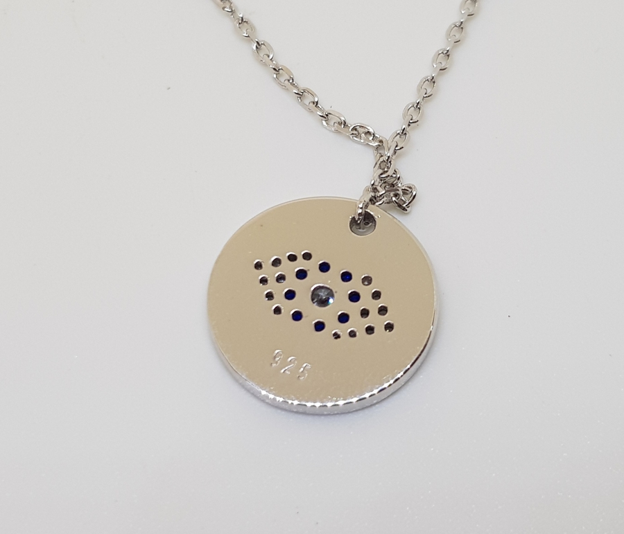 MARGAZİT TAŞLARLA SÜSLÜ NAZAR KOLYESİ