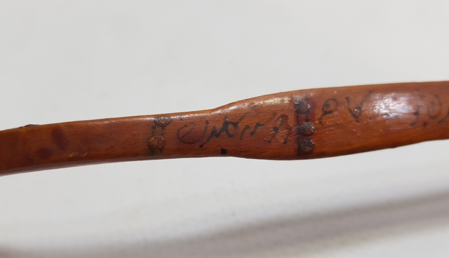 SAPINDA OSMANLICA AFİYET OLSUN EFENDİM YAZILI OSMANLI DÖNEMİ TAHTA KAŞIK