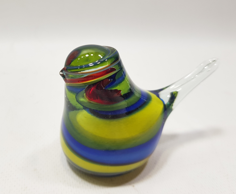 KUŞ FORMLU ANTİKA MURANO BİBLO