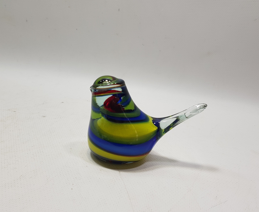 KUŞ FORMLU ANTİKA MURANO BİBLO