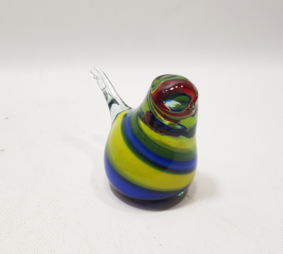 KUŞ FORMLU ANTİKA MURANO BİBLO