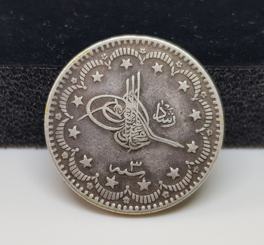 SULTAN MEHMET REŞAT HAN DÖNEMİ GÜMÜŞ 5 KURUŞ MECİDİYE