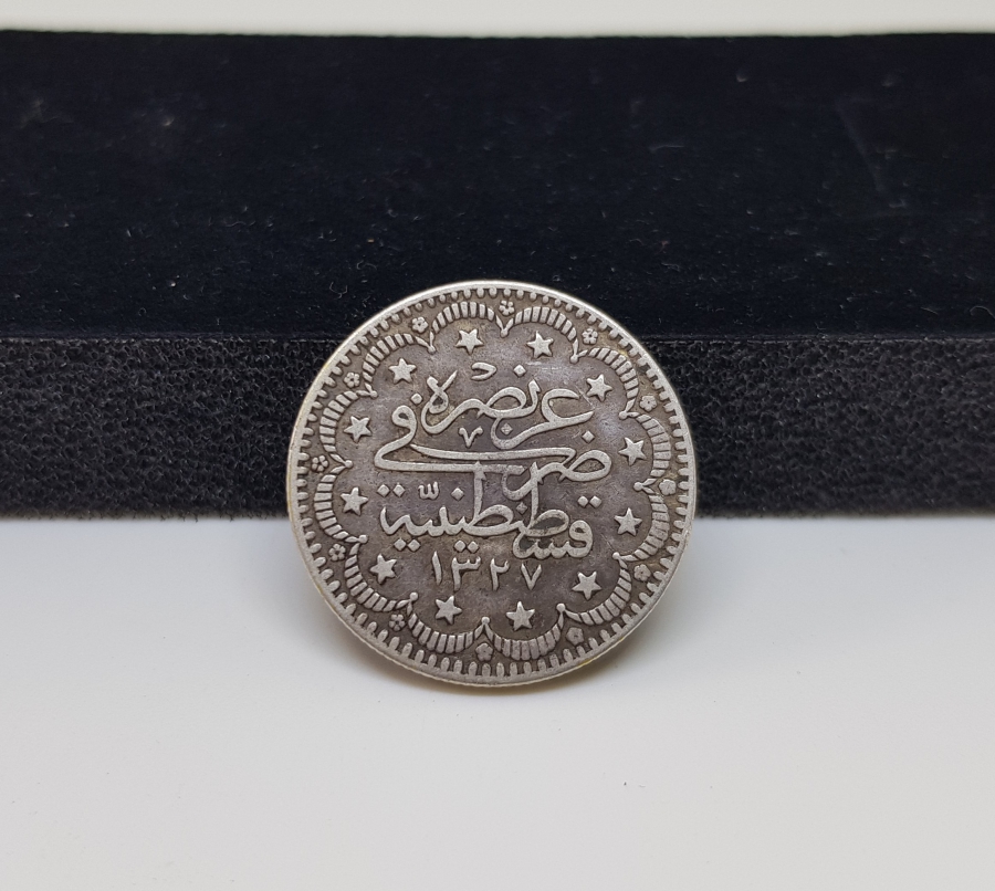 SULTAN MEHMET REŞAT HAN DÖNEMİ GÜMÜŞ 5 KURUŞ MECİDİYE