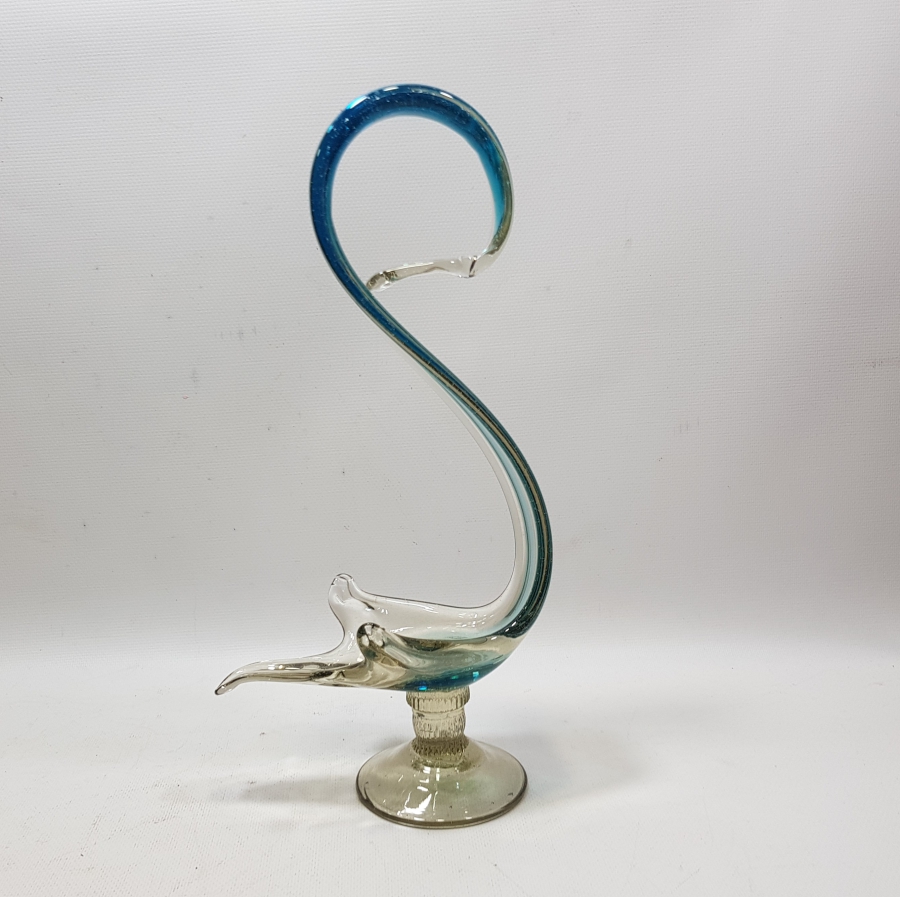 KUĞU FORMUNDA YAPILMIŞ ANTİKA MURANO BÜYÜK BOY LOKUMLUK