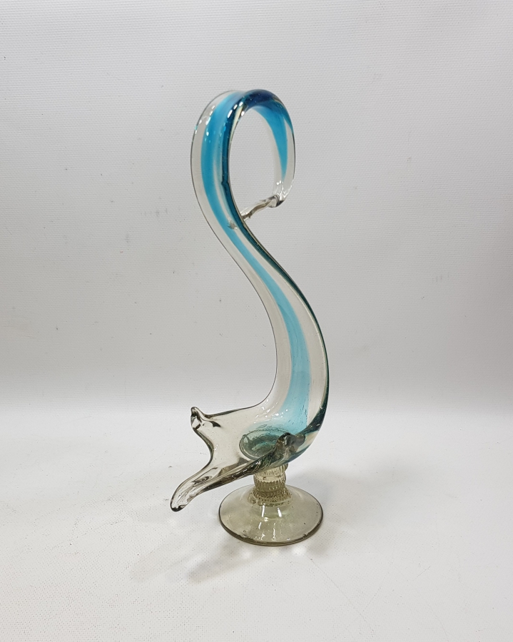 KUĞU FORMUNDA YAPILMIŞ ANTİKA MURANO BÜYÜK BOY LOKUMLUK