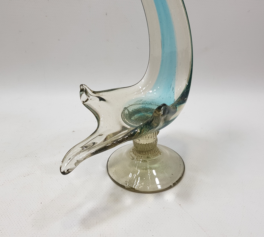 KUĞU FORMUNDA YAPILMIŞ ANTİKA MURANO BÜYÜK BOY LOKUMLUK