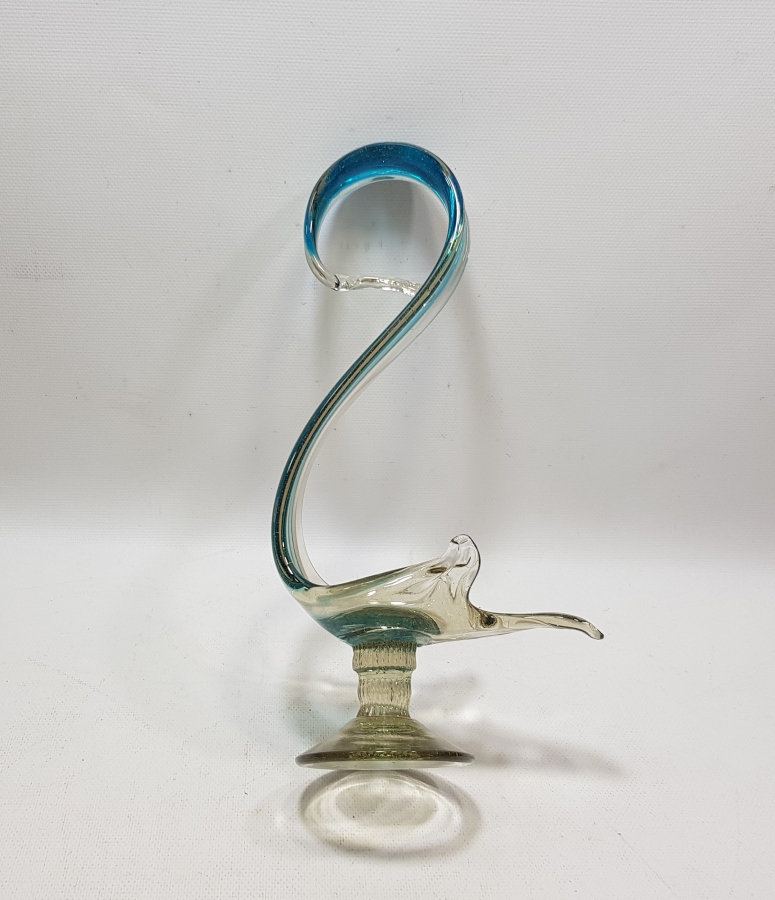 KUĞU FORMUNDA YAPILMIŞ ANTİKA MURANO BÜYÜK BOY LOKUMLUK