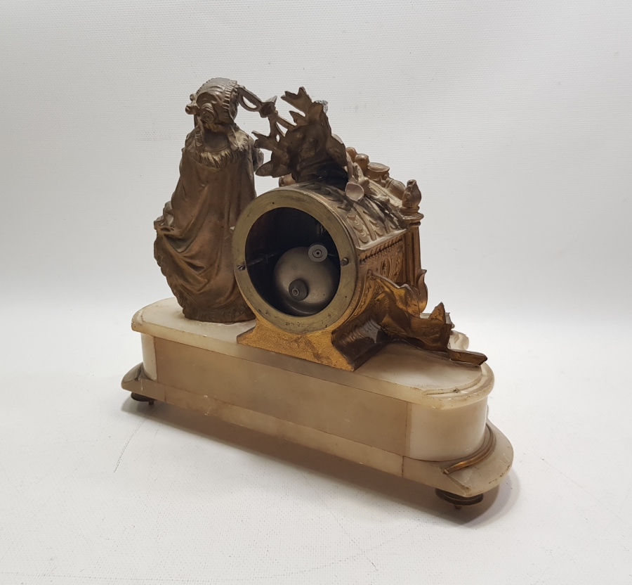 OSMANLI DÖNEMİ NADİR FORMDA ORYANTALİST ŞÖMİNE SAATİ