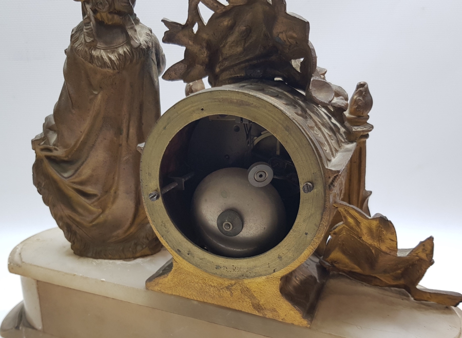 OSMANLI DÖNEMİ NADİR FORMDA ORYANTALİST ŞÖMİNE SAATİ