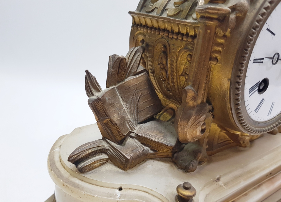 OSMANLI DÖNEMİ NADİR FORMDA ORYANTALİST ŞÖMİNE SAATİ