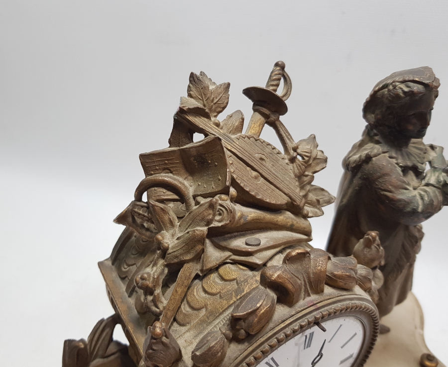 OSMANLI DÖNEMİ NADİR FORMDA ORYANTALİST ŞÖMİNE SAATİ