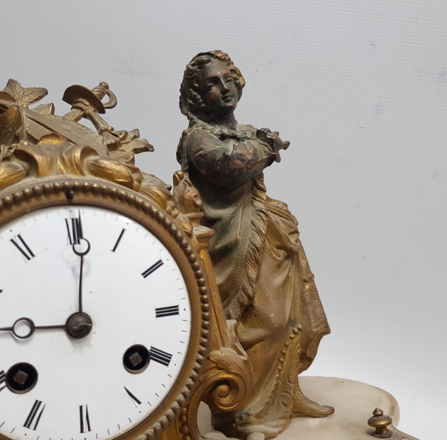 OSMANLI DÖNEMİ NADİR FORMDA ORYANTALİST ŞÖMİNE SAATİ