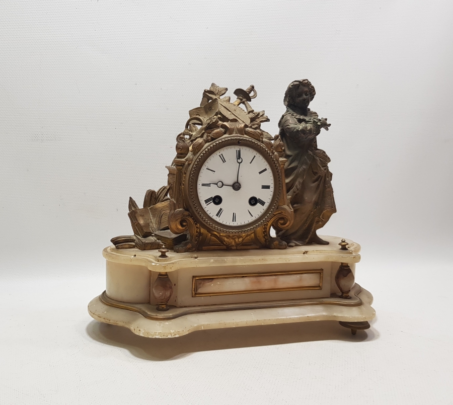 OSMANLI DÖNEMİ NADİR FORMDA ORYANTALİST ŞÖMİNE SAATİ