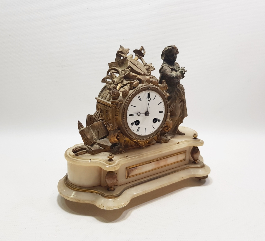 OSMANLI DÖNEMİ NADİR FORMDA ORYANTALİST ŞÖMİNE SAATİ