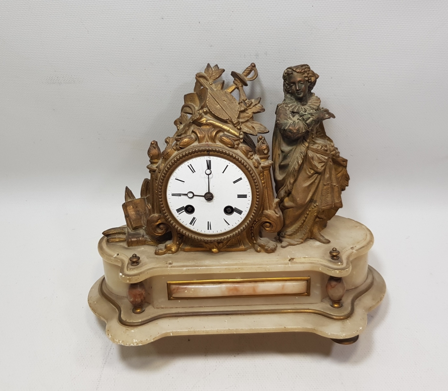 OSMANLI DÖNEMİ NADİR FORMDA ORYANTALİST ŞÖMİNE SAATİ