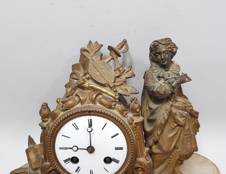 OSMANLI DÖNEMİ NADİR FORMDA ORYANTALİST ŞÖMİNE SAATİ