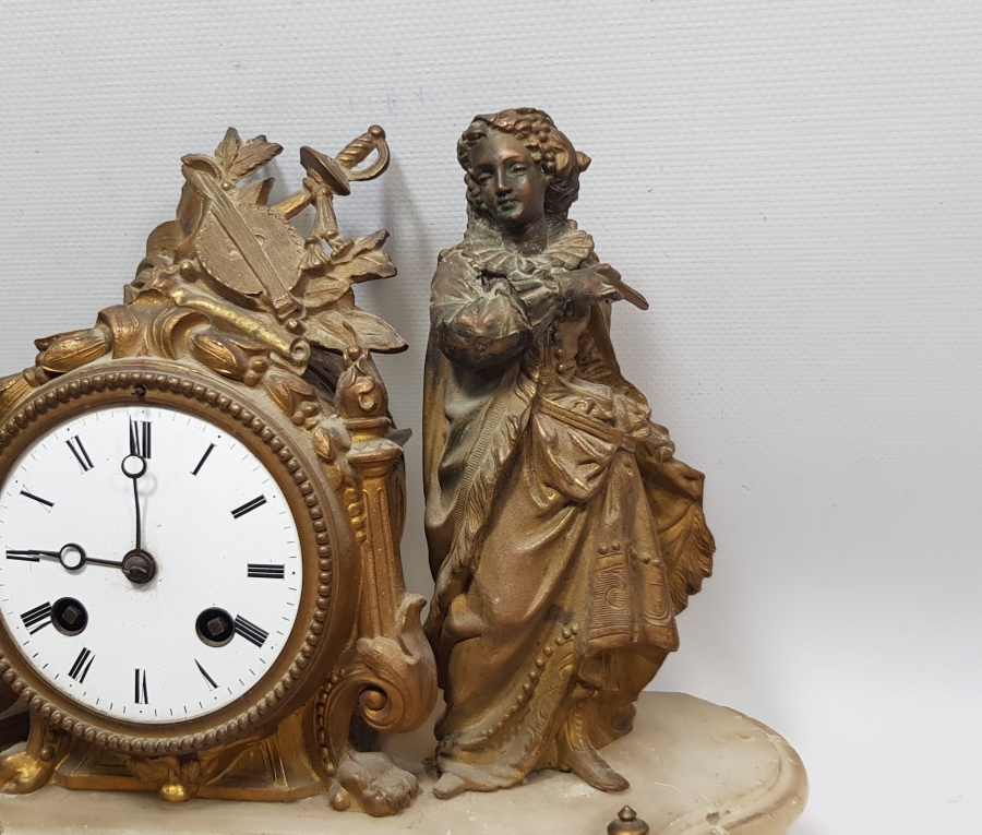 OSMANLI DÖNEMİ NADİR FORMDA ORYANTALİST ŞÖMİNE SAATİ