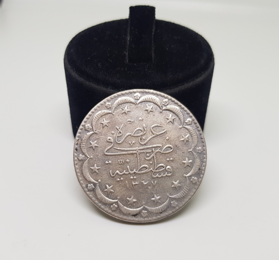 SULTAN MEHMET REŞAD DÖNEMİ 20 KURUŞ GÜMÜŞ MECİDİYE PARA