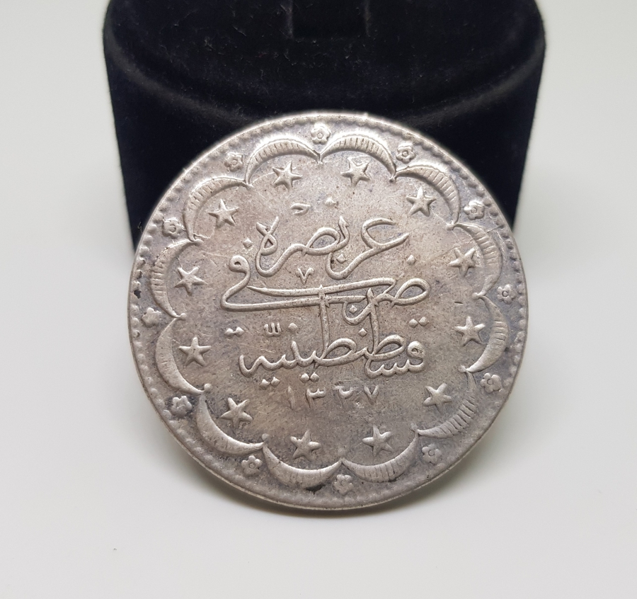 SULTAN MEHMET REŞAD DÖNEMİ 20 KURUŞ GÜMÜŞ MECİDİYE PARA