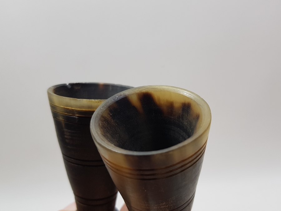 OSMANLI DÖNEMİ BOYNUZDAN MAMUL ÇİFT ZEMZEM BARDAĞI