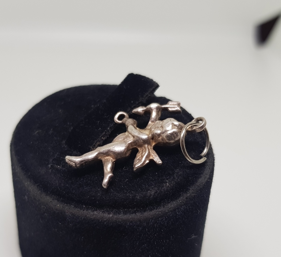 GÜMÜŞ MELEK FİGÜRLÜ KOLYE UCU