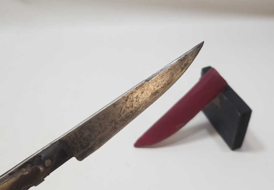 BOYNUZ SAPLI OSMANLI DÖNEMİ KINLI KAMA