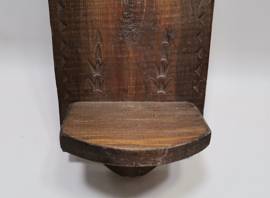 EL OYMA İŞÇİLİKLİ ANTİKA AHŞAP LAMBALIK